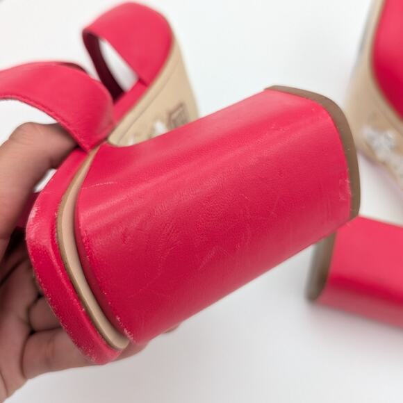 Sarto by Franco Sarto Flexa Natalie Dress Sandals Women's Pink Size US11M EU42 - Picture 10 of 15